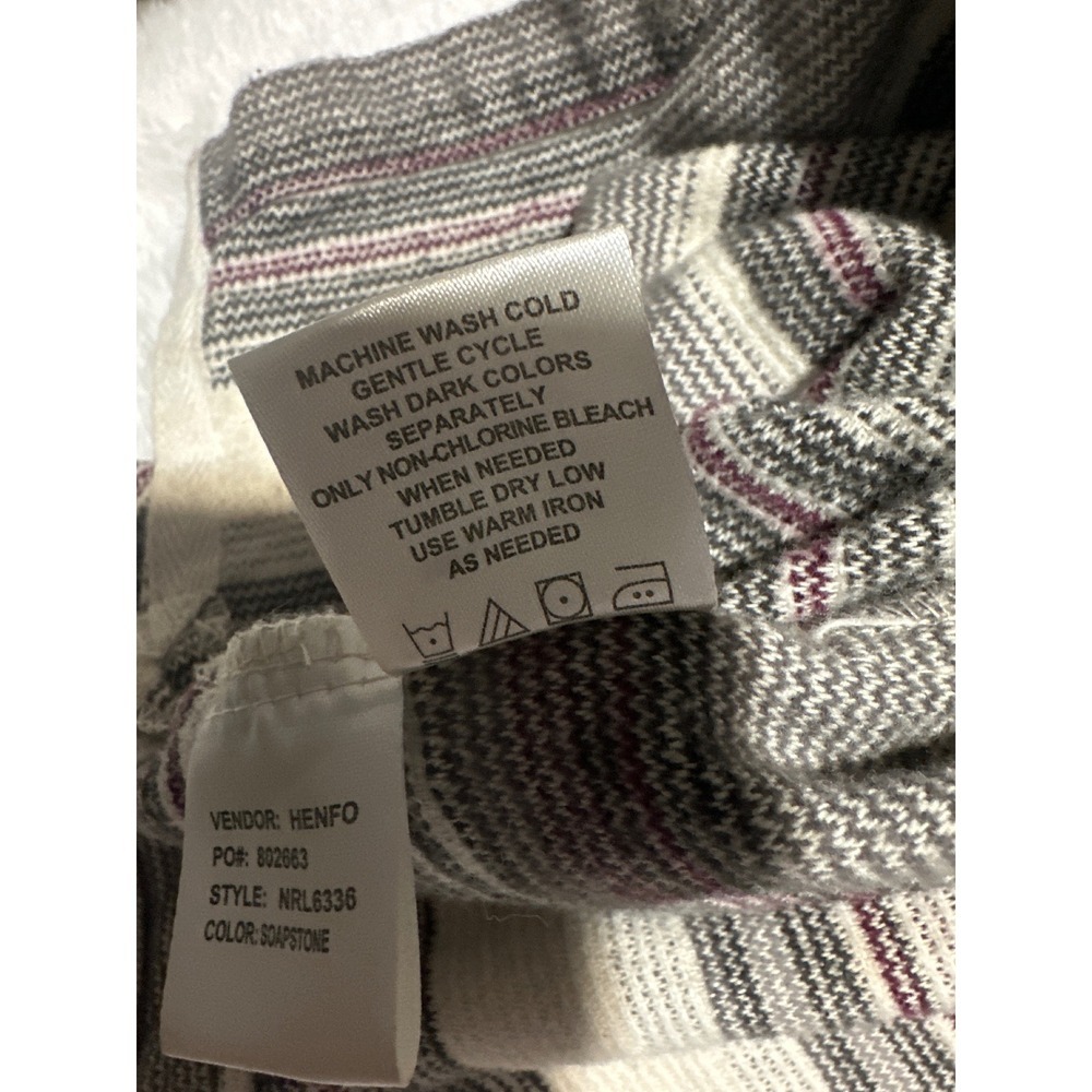 North River Outfitters Striped Hoodie Pullover Pocket Casual Size M - Picture 7 of 7
